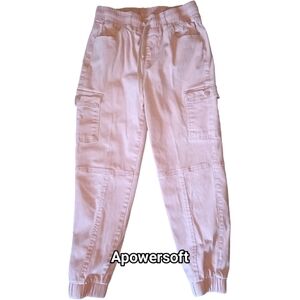 Women's Casual Pink Cargo Jeans